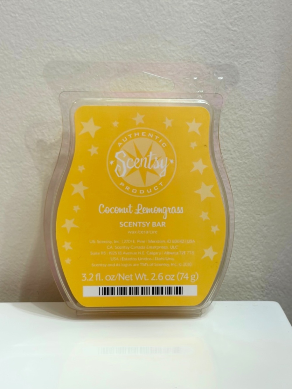 Scentsy Coconut Lemongrass Wax Bar